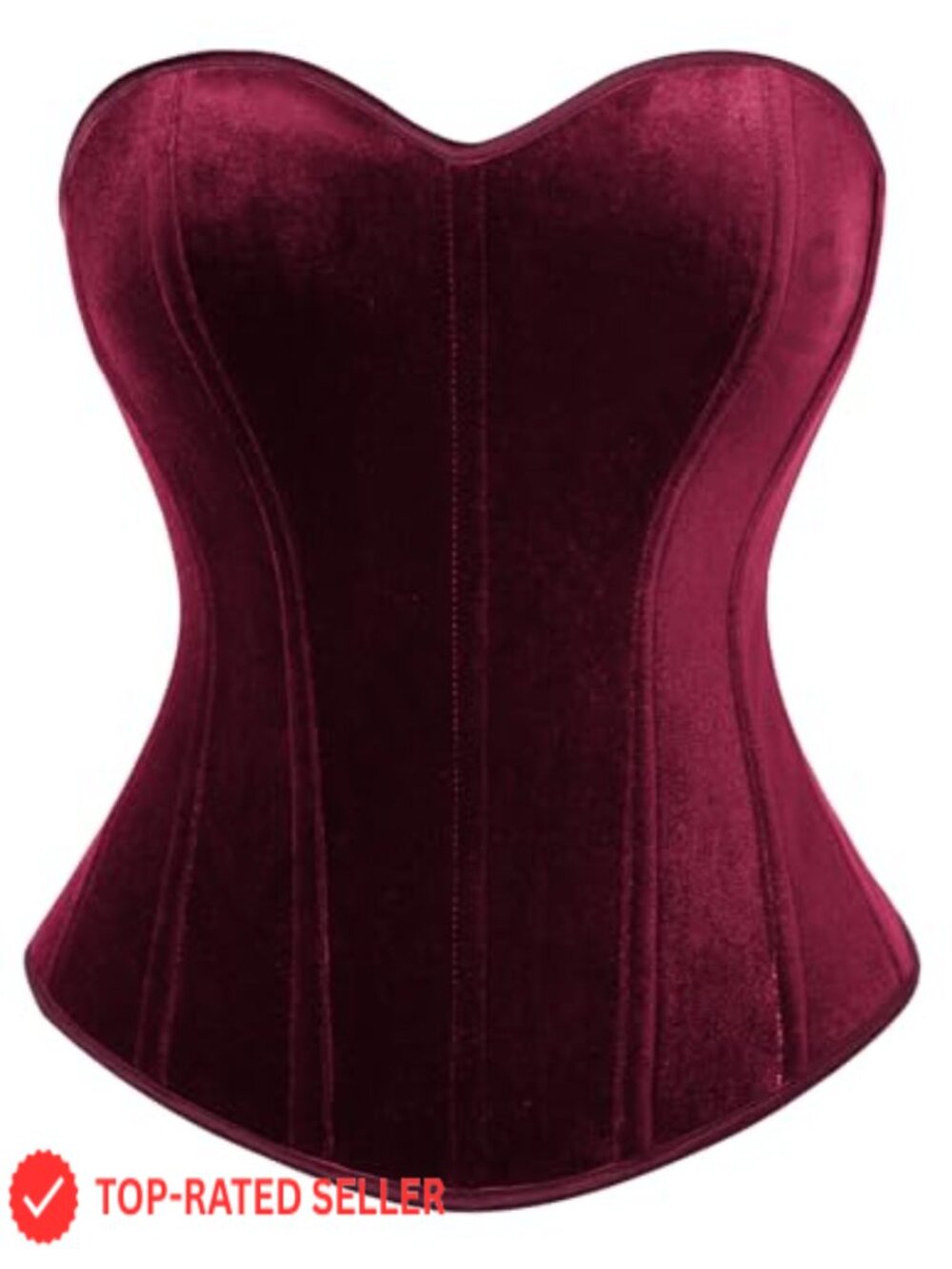 Velvet Corset Top Strapless Bustier Sweetheart Neck Party Club